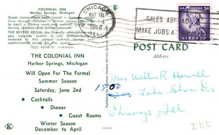 Colonial Inn - Postcard